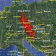 The 2021 PDC Hypothetical Asteroid Impact Scenario, Day 3, showing an updated estimate of the impact range in Europe.